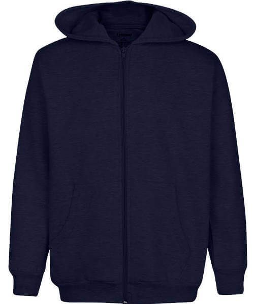 Youth Full Zip Hooded Sweatshirt - Versatile Unisex Zip-Up Hoodie