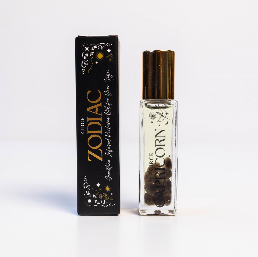 Zodiac Perfume Oil Collection with Infused Gemstones 12 Signs