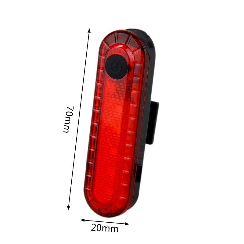 Zoomable LED Bicycle Headlight and Taillight Combo Set