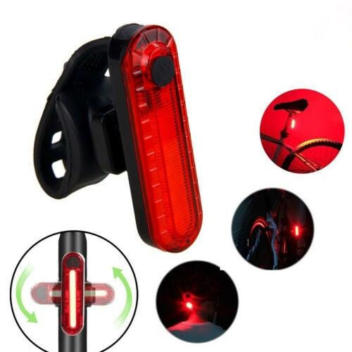 Zoomable LED Bicycle Headlight and Taillight Combo Set