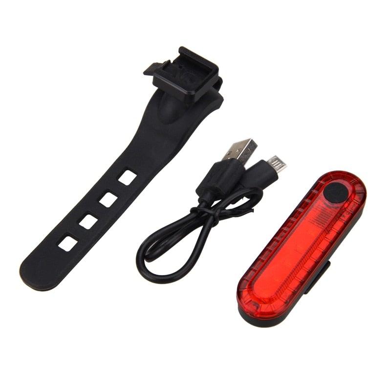 Zoomable LED Bicycle Headlight and Taillight Combo Set