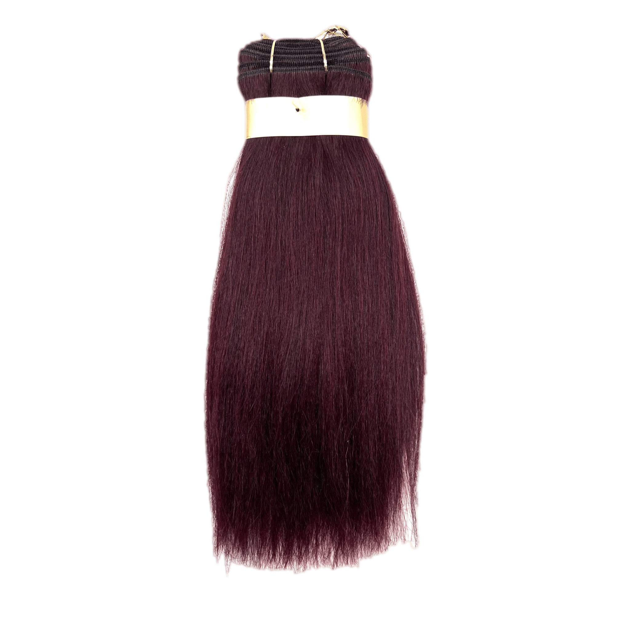 Micro Yaky Perm Straight Human Hair Extensions in Light Brown