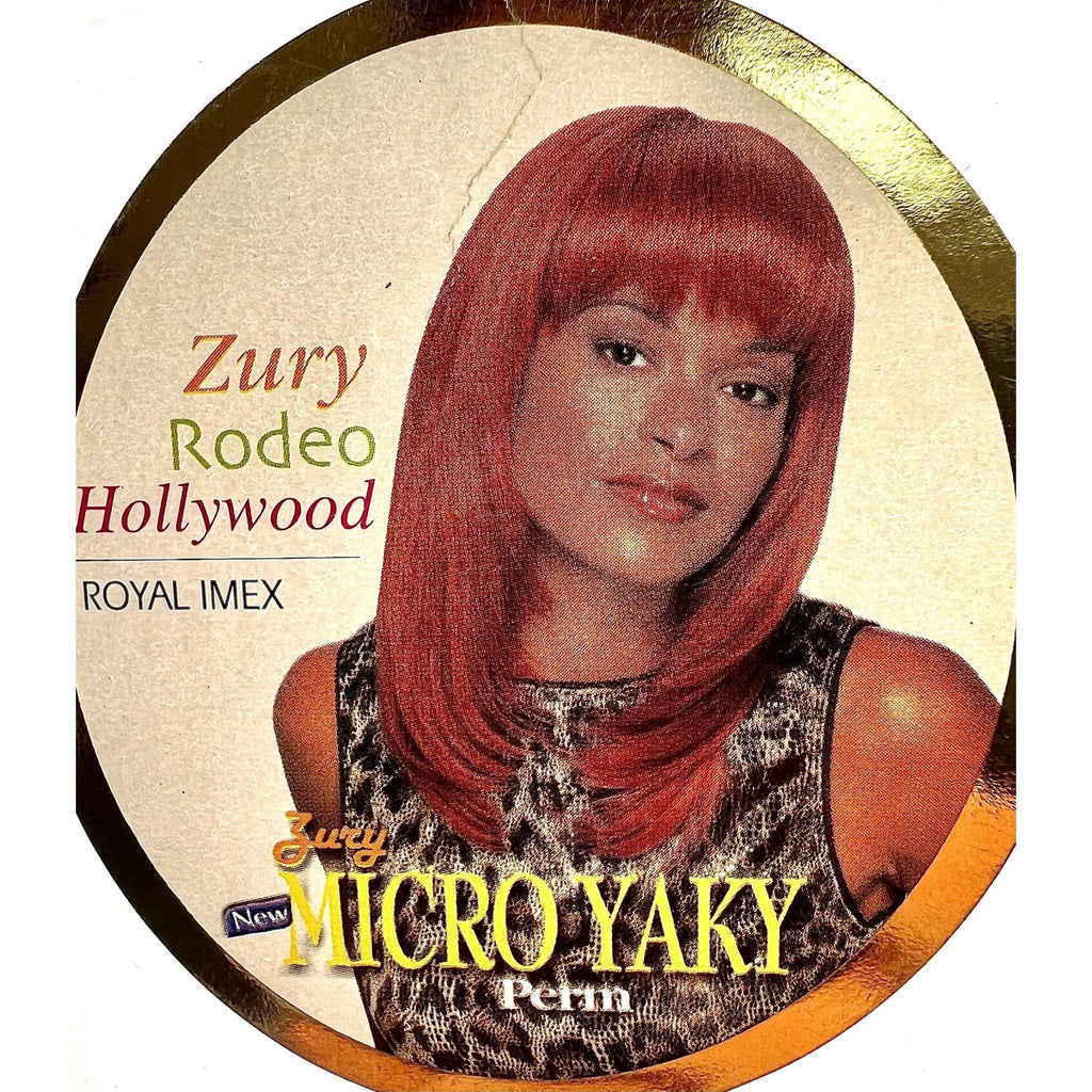 Zury 100% Human Micro Yaky Perm Straight hair extensions in light-brown